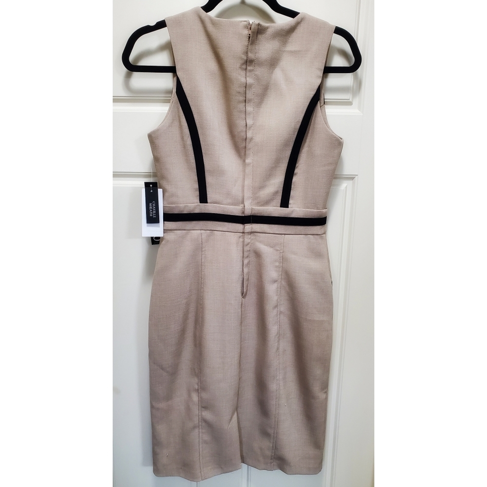NWT XOXO Sheath Dress - Black & Tan - Picture 3 of 5